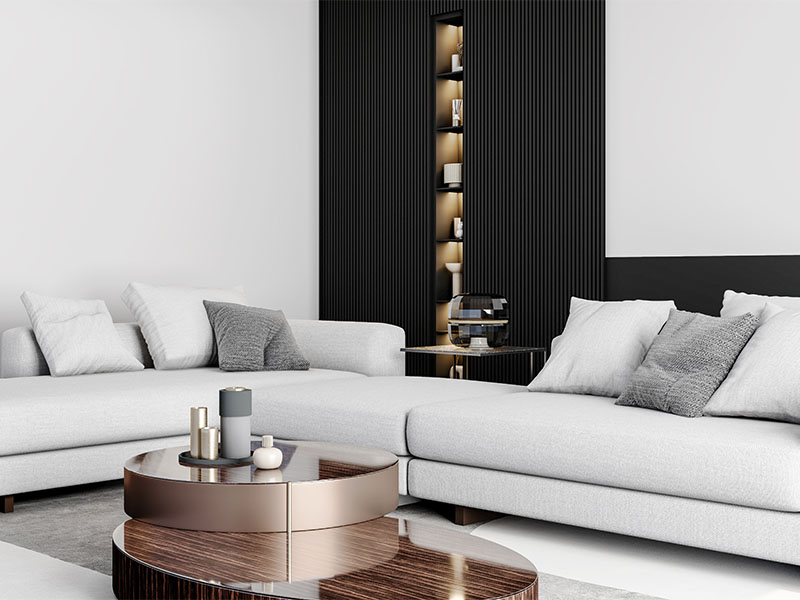 modern salon dekorasyonu